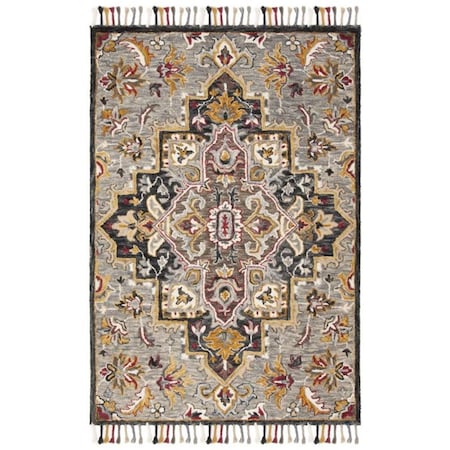 Safavieh 2 ft. 3 in. x 7 ft. Aspen Rectangle Rug - Grey & Charcoal APN207F-27